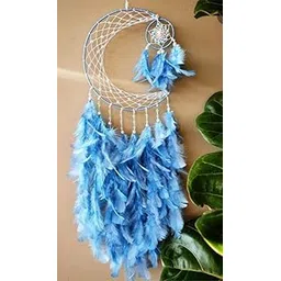 UVID Art and Craft Supplies Feather Dream Catcher (30 inch, Blue)-picture-24