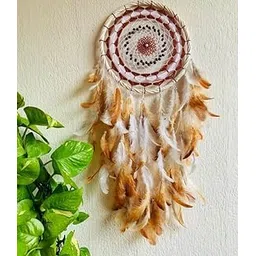 UVID Art and Craft Supplies Feather Dream Catcher (35 inch, Brown)-picture-36