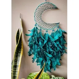UVID Art and Craft Supplies Feather Dream Catcher (35 inch, Green)-picture-35