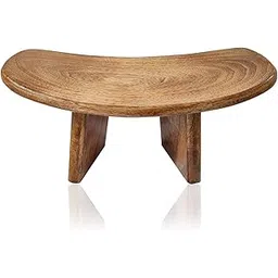 UvzCrafts Yoga Meditation Bench/Foldable/Curve Bench with Antique Finsh (Meditation Bench)-picture-28