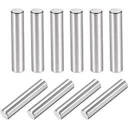 uxcell 10Pcs 6mm X 30mm Dowel Pin 304 Stainless Steel Cylindrical Shelf Support Pin Fasten Elements Silver Tone-picture-13