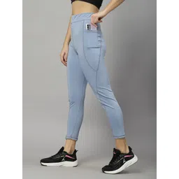 Solid Women Light Blue Tights-image-6