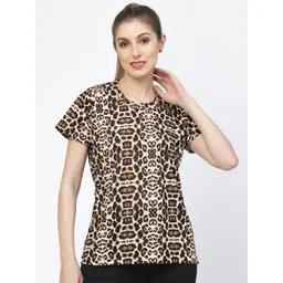 UZARUS Animal Printed Round Neck T-shirt-picture-27