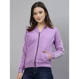 UZARUS Mandarin Collar Cotton Fleece Front-Open Sweatshirt-picture-14