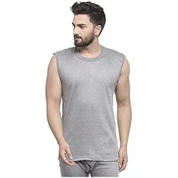 uzarus Men's Sleeveless Solid Round Neck Thermal TOP-picture-38