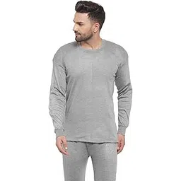 uzarus Men's Solid Thermal Set (Round Neck Vest and Trouser)-picture-37