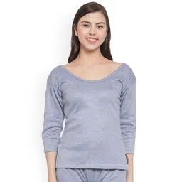 UZARUS Round Neck Cotton Thermal Tops-picture-14