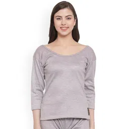 UZARUS Round Neck Cotton Thermal Tops-picture-16