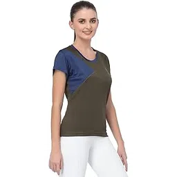 UZARUS Womens Dry Fit Workout Top Sports Gym T-Shirt-image-14