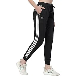 uzarus Women's Joggers Stretchable Pants | Slim Fit Casual Joggers for Women | Straight Relaxed Fit | Gym Pants-picture-22