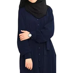 V Chune Women's Burqa, Navy Blue without Dupatta,-picture-56