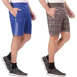V D Sales, Pack of 2 Different Design Cotton Blend Shorts/Half Pant/Bermuda for Men - Casual/Sports/Lounge Wear for All Waist Sizes- 30 inches to 34 inches-picture-18