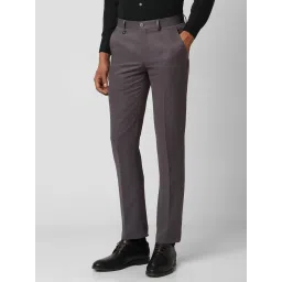 V Dot Cool Grey Skinny Fit Trousers image 3