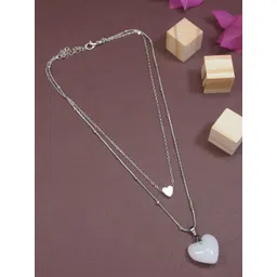 V FASHION JEWELLERY Silver-Plated Handcrafted Necklace-picture-39