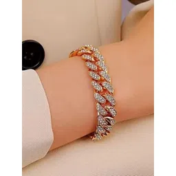 V FASHION JEWELLERY Women Gold-Plated Wraparound Bracelet-picture-20