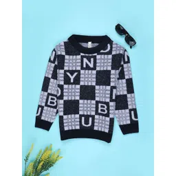 V-Mart Boys Alphanumeric Colourblocked Pullover-picture-42