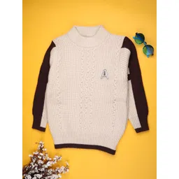 V-Mart Boys Cable Knit Colourblocked Pullover-picture-10