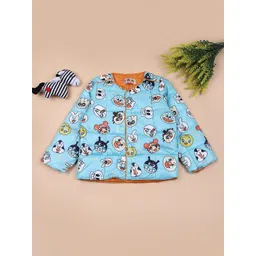 V-Mart Boys Collarless Graphic Printed Cotton Casual Padded Jacket-picture-45