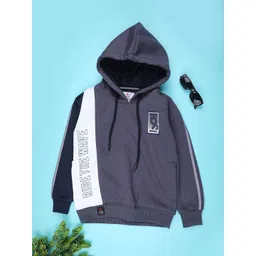V-Mart Boys Colourblocked Hooded Sweatshirt-picture-36