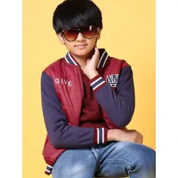 V-Mart Boys Colourblocked Open Front Jacket-picture-52