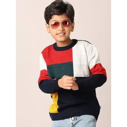 V-Mart Boys Colourblocked Pullover-picture-39