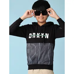 V-Mart Boys Printed Hooded Pullover Sweatshirt-picture-22