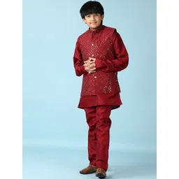 V-Mart Boys Regular Pure Cotton Kurta with Pyjamas-picture-36