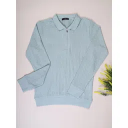 V-Mart Boys Solid Jacquard Polo Neck T-Shirt-picture-23