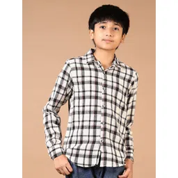 V-Mart Boys Spread Collar Checked Cotton Casual Shirt-picture-24