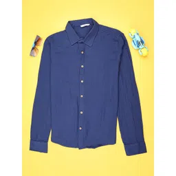 V-Mart Boys Spread Collar Cotton Casual Shirt-picture-13
