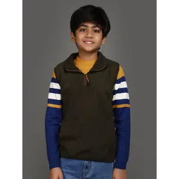 V-Mart Boys Spread Collar Cotton Fleece Pullover image 1