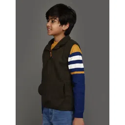 V-Mart Boys Spread Collar Cotton Fleece Pullover image 3