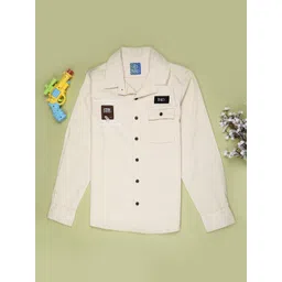 V-Mart Boys Spread Collar Textured Cotton Opaque Shirt-picture-22