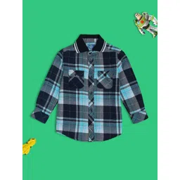 V-Mart Boys Tartan Checks Checked Casual Shirt-picture-16
