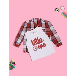 V-Mart Boys Tartan Checks Checked Casual Shirt-picture-44