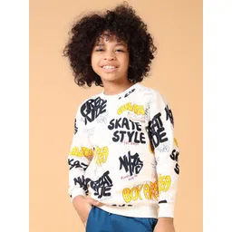 V-Mart Boys Typography Printed Cotton Sweatshirt-picture-24
