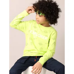 V-Mart Boys Typography Printed Round Neck Cotton T-shirt-picture-24