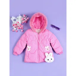 V-Mart Girls Floral Quilted Jacket-picture-12