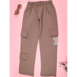 V-Mart Girls Graphic Printed Mid-Rise Lounge Pants-picture-29