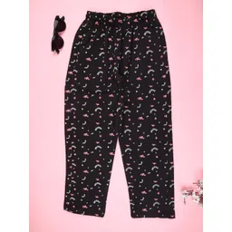 V-Mart Girls Graphic Printed Mid-Rise Lounge Pants-picture-30