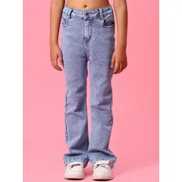 V-Mart Girls Mid-Rise Light Fade Jeans-picture-28