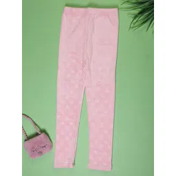 V-Mart Girls Printed Cotton Mid Rise Ankle-Length Slip-On Leggings-picture-28