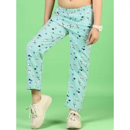 V-Mart Girls Printed Mid-Rise Trousers-picture-14