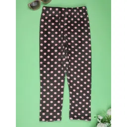 V-Mart Girls Printed Velvet Printed Mid-Rise Ankle-Length Leggings-picture-22