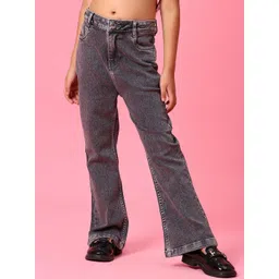 V-Mart Girls Regular Fit Mid-Rise Light Fade Jeans-picture-39