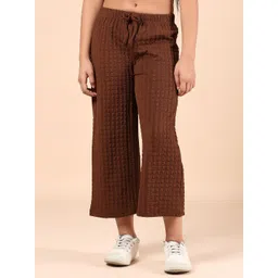 V-Mart Girls Textured Straight Fit Cropped Trousers-picture-17