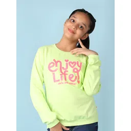 V-Mart Girls Typography Printed T-shirt-picture-36