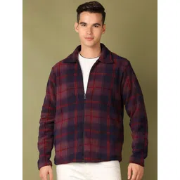 V-Mart Men Checked Long Sleeves Checked Shirt Sweatshirt-picture-33