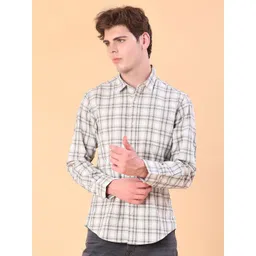 V-Mart Men Checked Spread Collar Cotton Dobby Casual Shirt-picture-20