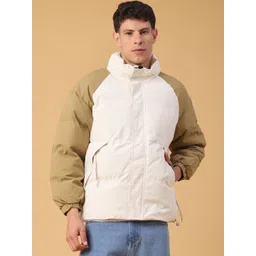 V-Mart Men Colourblocked Lightweight Puffer Jacket-picture-16